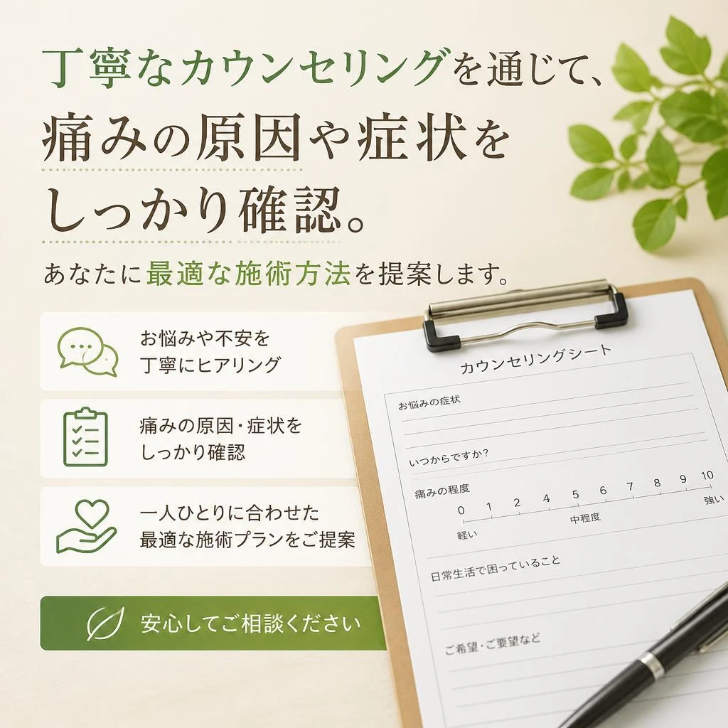 個別カウンセリングで原因を分析